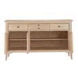 Toulon Large Sideboard - 153cm - 3 Door - Oak