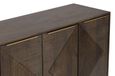 Zaine Walnut Medium 4 Door Sideboard