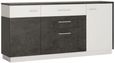Zingaro Grey and White Extra Large Sideboard - 2 Doors