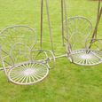 Garden Swing - Distressed Green Metal - Double Seat
