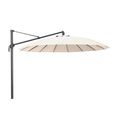 Outdoor Cantilever Parasol - 300cm - Round - Aluminium - with Plastic Fillable Base - Ecru