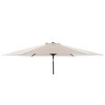 Outdoor Parasol - 300cm - Round - Aluminium Tilting - with Granite Base - Ecru