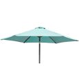 Outdoor Parasol - 300cm - Round - Aluminium Tilting - with Granite Base - Jade