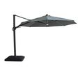 Aramis LED Outdoor Cantilever Parasol - 3cm x 4cm - with Base - Oil Green