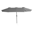 Capri Outdoor Parasol - 2.2cm x 4cm - Charcoal Grey