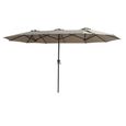 Capri Outdoor Parasol - 2.2cm x 4cm - Clay Beige