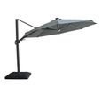 Aramis LED Outdoor Cantilever Parasol - 3.5cm - Round - with Base - Oil Green