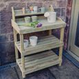 Garden Sprout and Sow Potting Table - Timber Wood