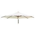 Outdoor Parasol - Hardwood - Large - with Night Cover - 300cm