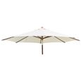 Outdoor Parasol - Hardwood - with Night Cover - 350cm