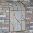 Wall Mirror - Arch - Gold Metal Frame
