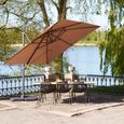 Baza Hanging Parasol - Sand - Metal - 295cm x 295cm