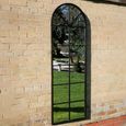 Garden Mirror - Black Metal - Garden - Window
