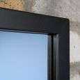 Wall Mirror - Industrial - Black Metal - Wide - Large - 4 Panel