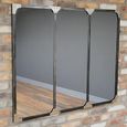 Wall Mirror - Industrial Style - Black - Metal - Large