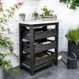 Moreton Outdoor Black Garden Shed Unit