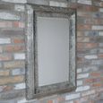 Wall Mirror - Rectangular - Silver Metal