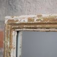 Wall Mirror - Rectangular - White Rustic Metal