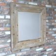 Wall Mirror - Square - Wooden Frame
