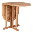 Huelva Bistro Set - Oval - Natural - Teak Wood