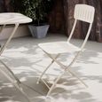 Venice Bistro Set - 2 Seater - 70cm - Square - Champagne Metal