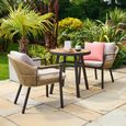 Bali Garden Bistro Set - Round - 2 Chairs