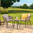 Pavilion Bistro Set - Round - Rattan - 2 Chairs