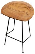 Belfort Set of 2 Teak Wood Counter Stool