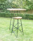 Belfort Set of 2 Teak Wood Counter Stool