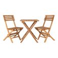 Cuenca Cafe Set - 2 Seater - Square - Teak Wood