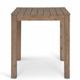 Porthallow Outdoor Square Bar Table Natural Acacia Wood
