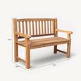 Turnbury Garden Bench - 2 Seater - Acacia Wood