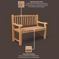 Turnbury Garden Bench - 2 Seater - Acacia Wood