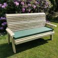 Churnet Valley Ergonomic Redwood 3 Seater Garden Bench