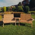 Churnet Valley Redwood Angled 2 Seater Garden Benches Set