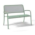 Bergen Garden Bench - 4ft - Green Metal