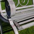 Garden Bench - Antique Grey Metal
