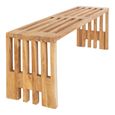 Benidorm Garden Bench - Large - Natural - Teak Wood