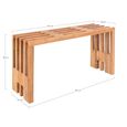 Benidorm Garden Bench - Small - Natural - Teak Wood