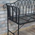 Garden Bench - Black Metal