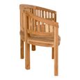 Boca Garden Bench - with Back - Natural - Teak Wood