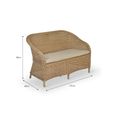 Brayford Outdoor Bench Natural Rattan