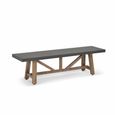 Chilford Outdoor Bench Small Grey Slate