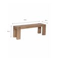 Chisbury Outdoor Bench Small Natural