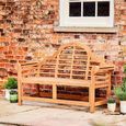 Lutyens Outdoor Teak Bench 3 Seater 165cm