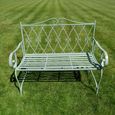 Garden Bench - Pistachio Green Metal