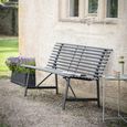Richmond Outdoor Bench Carbon