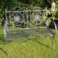 Garden Bench - Rusty Brown Metal
