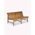 Station Outdoor Bench Double Natural