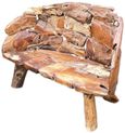 Teak Root Branch Bench - Extra Large - with Back